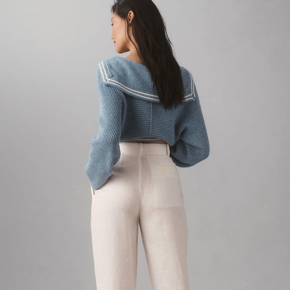 Anthropologie Ronny Kobo Linen Krew Pants - Picture 5 of 9